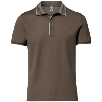 Fabrilife Premium Double PK Cotton Polo - Coffee Quartz image