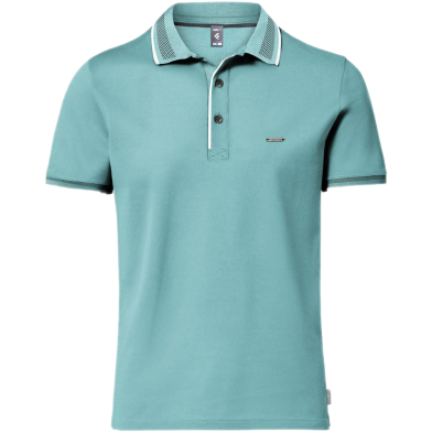 Fabrilife Premium Double PK Cotton Polo - Nile Blue image