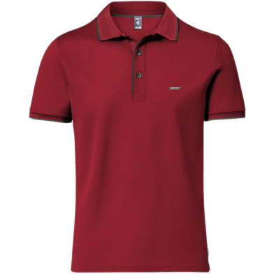 Fabrilife Premium Double PK Cotton Polo - Red image