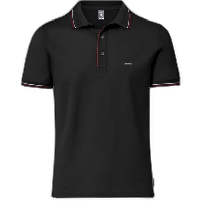 Fabrilife Premium Double PK Cotton Polo - Black image