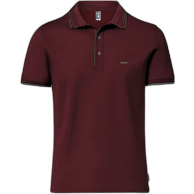 Fabrilife Premium Double PK Cotton Polo - Maroon image