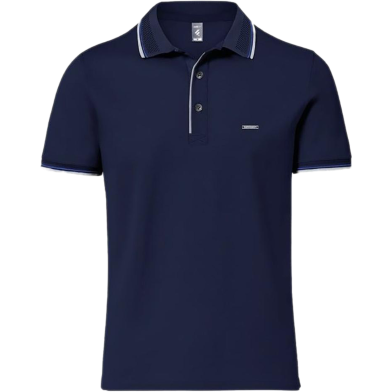 Fabrilife Premium Double PK Cotton Polo - Navy image