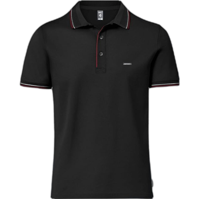 Fabrilife Premium Double PK Cotton Polo - Black image