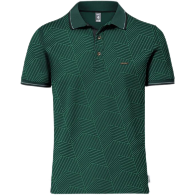 Fabrilife Premium Elite Edition Double PK Cotton Polo - Green image