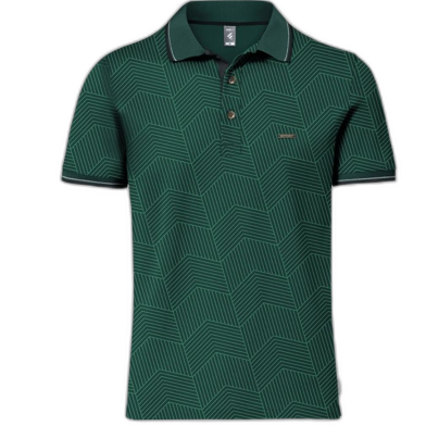 Fabrilife Premium Elite Edition Double PK Cotton Polo - Green image