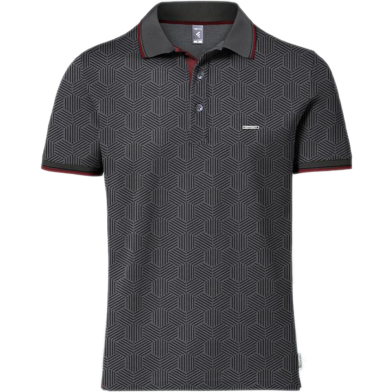 Fabrilife Premium Elite Edition Double PK Cotton Polo - Anthra Melange image