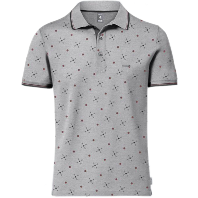 Fabrilife Premium Elite Edition Double PK Cotton Polo - Gray Melange image