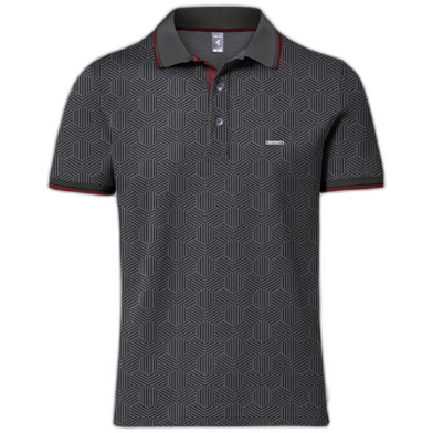 Fabrilife Premium Elite Edition Double PK Cotton Polo - Anthra Melange image