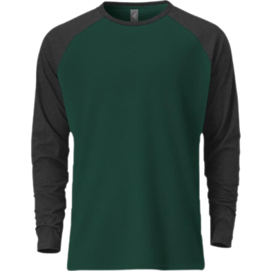 Fabrilife Premium Full Sleeve Raglan T-Shirt - Green image