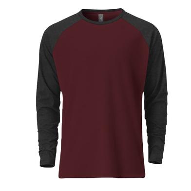 Fabrilife Premium Full Sleeve Raglan T-Shirt - Redwine image