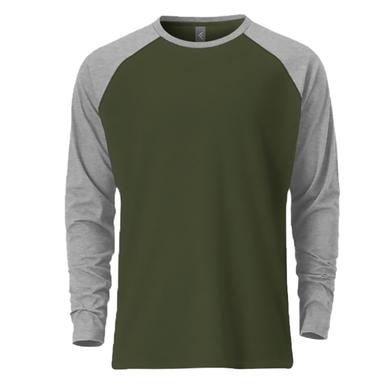 Fabrilife Premium Full Sleeve Raglan T-Shirt - Olive image
