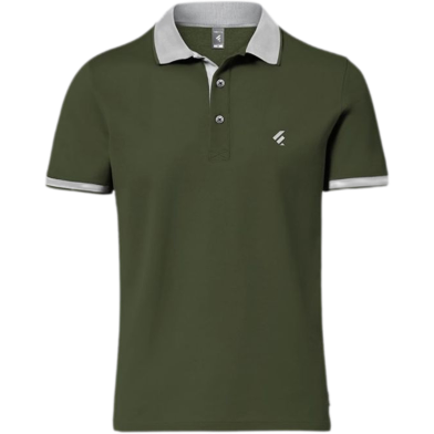 Fabrilife Single Jersey Knitted Cotton Polo - Olive image