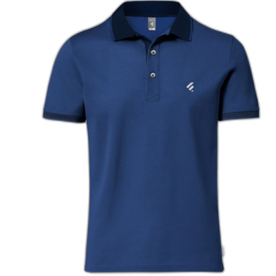 Fabrilife Single Jersey Knitted Cotton Polo - Royal Blue image