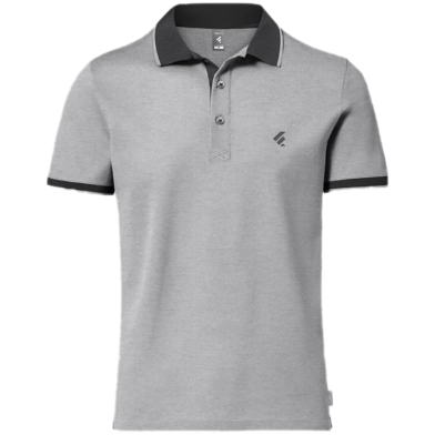 Fabrilife Single Jersey Knitted Cotton Polo - Gray Melange image