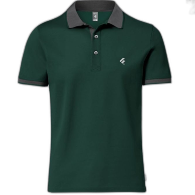 Fabrilife Single Jersey Knitted Cotton Polo - Green image