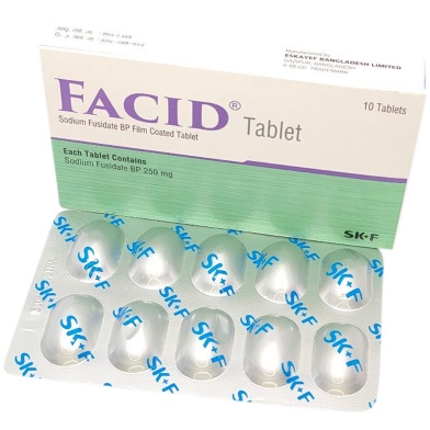 Facid 250 Mg Tablet 10's Strip image
