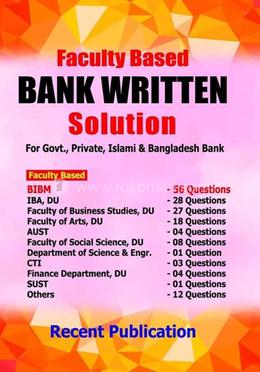 Faculty Based Bank Written Solution image
