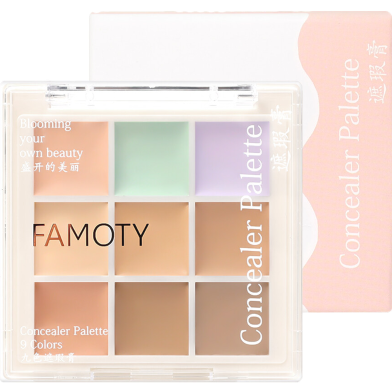 Famoty 9 Colors Concealer Palette image