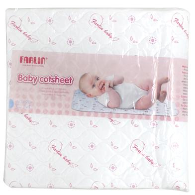Farlin Baby Cot Sheet Waterproof Bed Sheet 90 x 60cm From Newborn Baby image