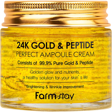 Farm Stay 24K Gold And Peptide Perfect Ampoule Cream-80ml image