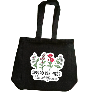 Fashionable Denim Fabric Tote Bag With Zipper image