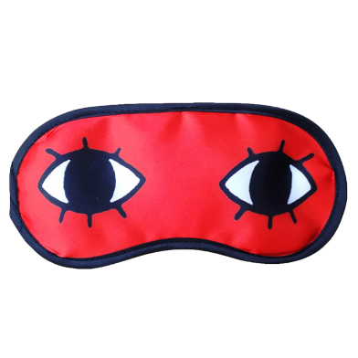 Fashionable Durable Stylish and Elegant Design Silk Eye Mask For Sleeping at Daylight Or Travelling Random Color Selection 1 Pcs (mask_eye_sougo_1pcs) Gintama/Sougo Okita image