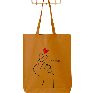 Fashionable Fabric Tote Bag With Zipper image