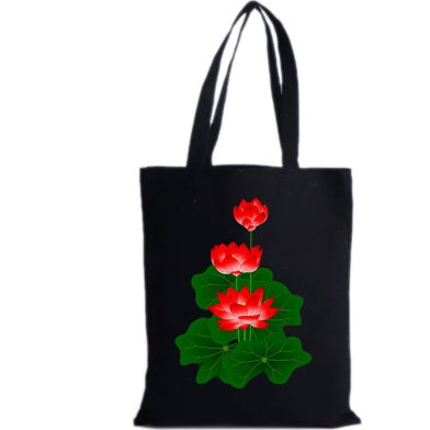 Fashionable Fabric Tote Bag With Zipper image