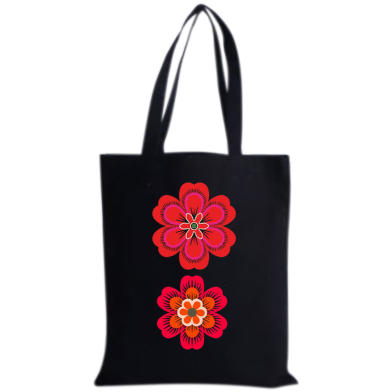 Fashionable Fabric Tote Bag With Zipper image