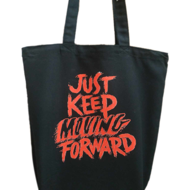 Fashionable Fabric Tote Bag With Zipper image