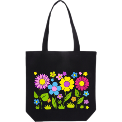 Fashionable Fabric Tote Bag With Zipper image