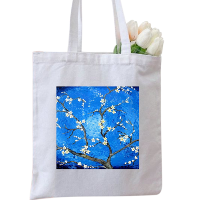 Fashionable Fabric Tote Bag With Zipper image