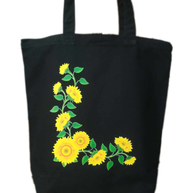 Fashionable Fabric Tote Bag With Zipper image