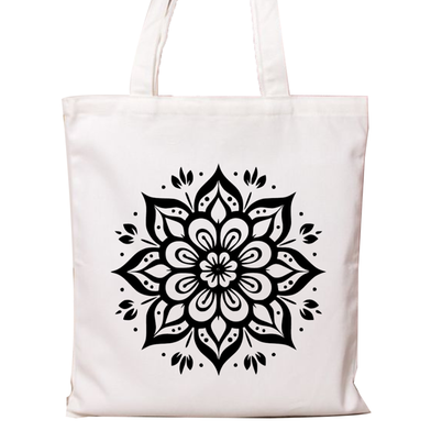 Fashionable Fabric Tote Bag With Zipper image