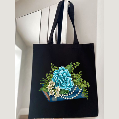 Fashionable Fabric Tote Bag With Zipper image