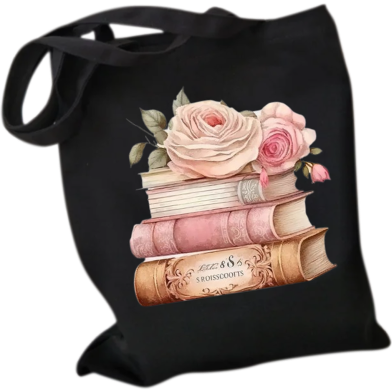 Fashionable Fabric Tote Bag With Zipper image