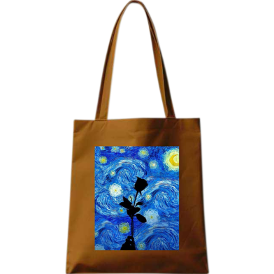 Fashionable Fabric Tote Bag With Zipper image