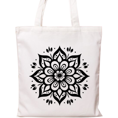 Fashionable Fabric Tote Bag With Zipper image