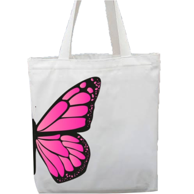 Fashionable Fabric Tote Bag With Zipper image