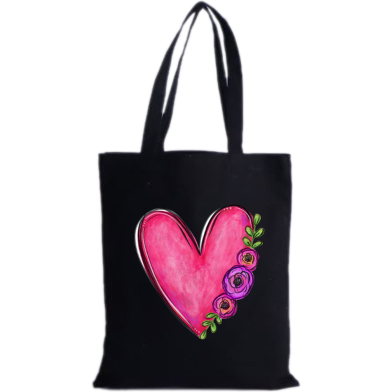 Fashionable Fabric Tote Bag With Zipper image