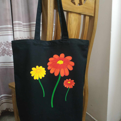 Fashionable Fabric Tote Bag With Zipper image