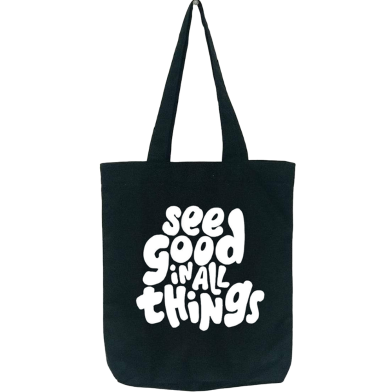 Fashionable Fabric Tote Bag With Zipper image