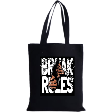 Fashionable Fabric Tote Bag With Zipper image