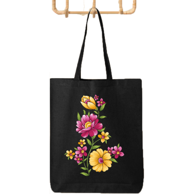 Fashionable Fabric Tote Bag With Zipper image