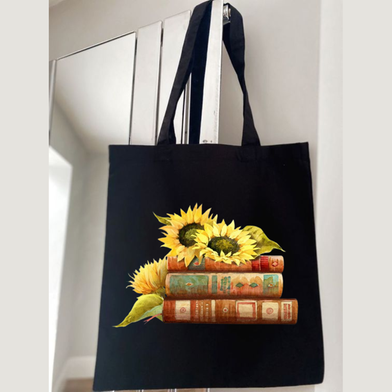 Fashionable Fabric Tote Bag With Zipper image