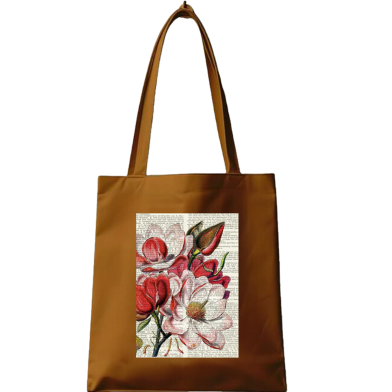 Fashionable Fabric Tote Bag With Zipper image