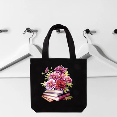 Fashionable Fabric Tote Bag With Zipper image