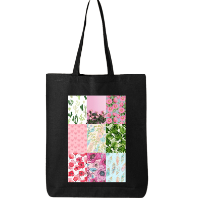 Fashionable Fabric Tote Bag With Zipper image