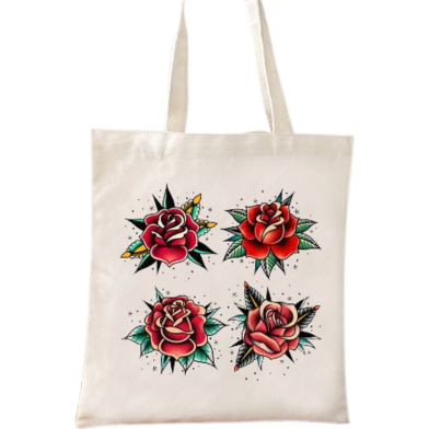 Fashionable Fabric Tote Bag With Zipper image