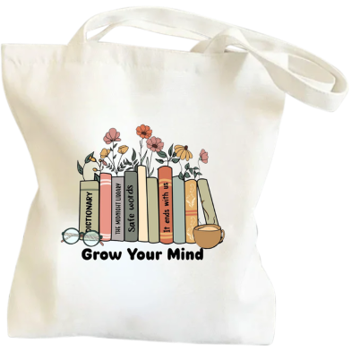 Fashionable Fabric Tote Bag With Zipper image